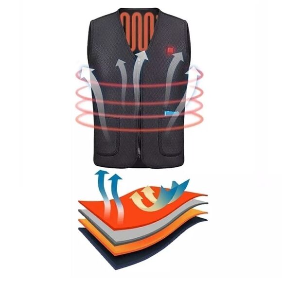 Unisex Heated 🔥 Vest and PowerBank ⚡ COMBO DEAL - Picture 6 of 9